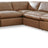 Emilia 7-Piece Sectional (Color: Caramel)