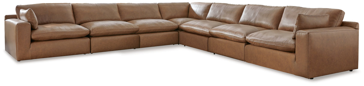 Emilia 7-Piece Sectional (Color: Caramel)