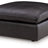 Emilia Oversized Accent Ottoman (Color: Black)