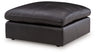 Emilia Oversized Accent Ottoman (Color: Black)