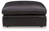 Emilia Oversized Accent Ottoman (Color: Black)