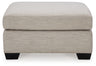 Mahoney Oversized Accent Ottoman (Color: Pebble)