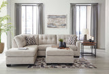 Mahoney 3-Piece Sectional with Ottoman (Left-Arm Facing Corner Chaise, Right-Arm Facing Sofa, Oversized Accent Ottoman)