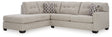 Mahoney 2-Piece Sleeper Sectional with Chaise (Color: Pebble, Sectional Orientation: Left Arm Facing)