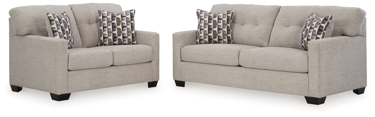 Mahoney 2-Piece Sofa and Loveseat (Sofa, Loveseat)