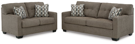 Mahoney 2-Piece Sofa and Loveseat (Sofa, Loveseat)