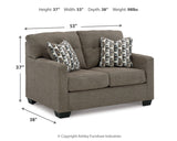 Mahoney 2-Piece Sofa and Loveseat (Sofa, Loveseat)
