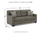 Mahoney 2-Piece Sofa and Loveseat (Sofa, Loveseat)