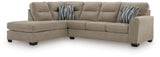 Olten 2-Piece Sectional with Chaise (Color: Mocha, Sectional Orientation: Left Arm Facing)
