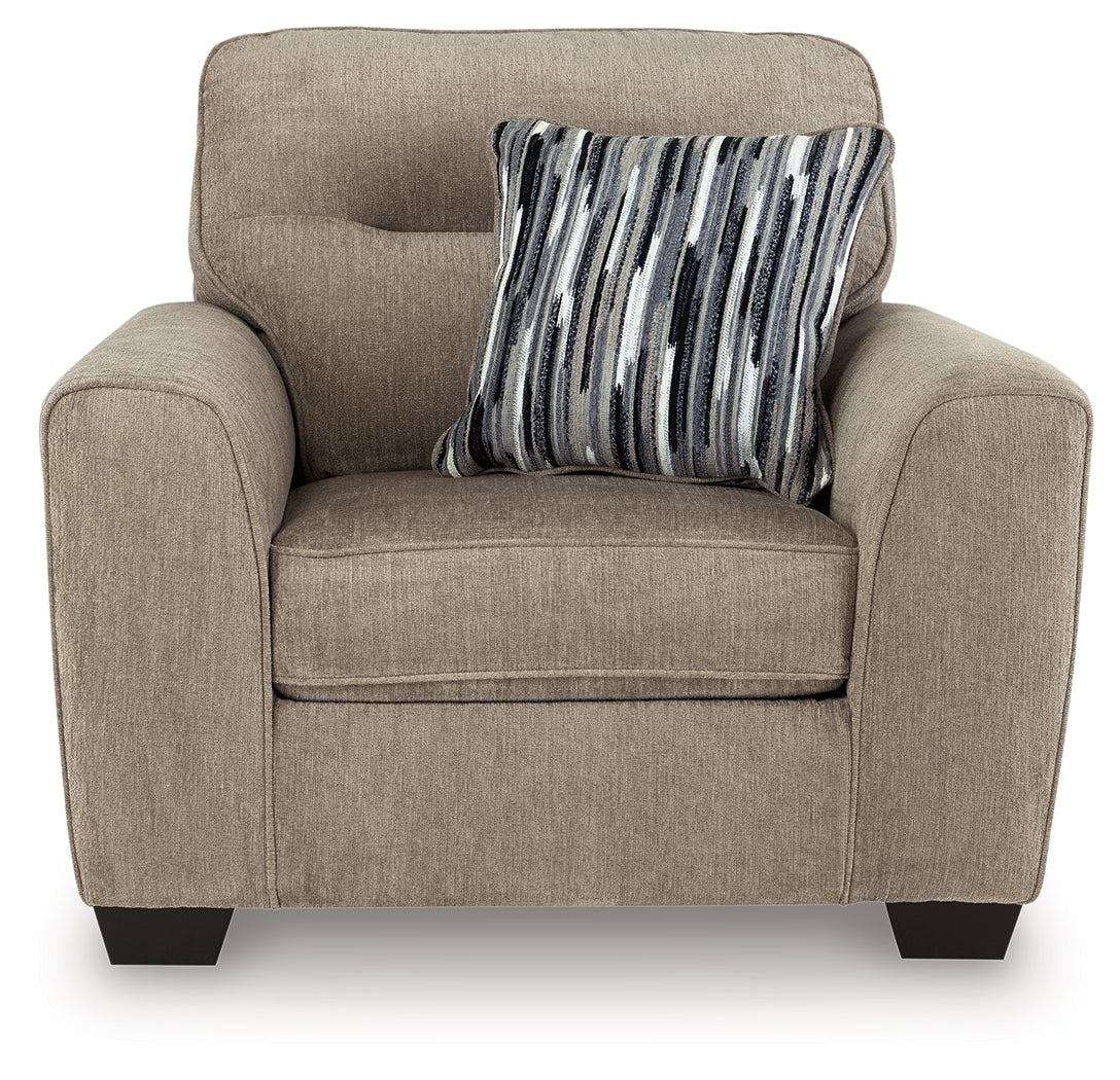 Olten Oversized Chair (Color: Mocha)