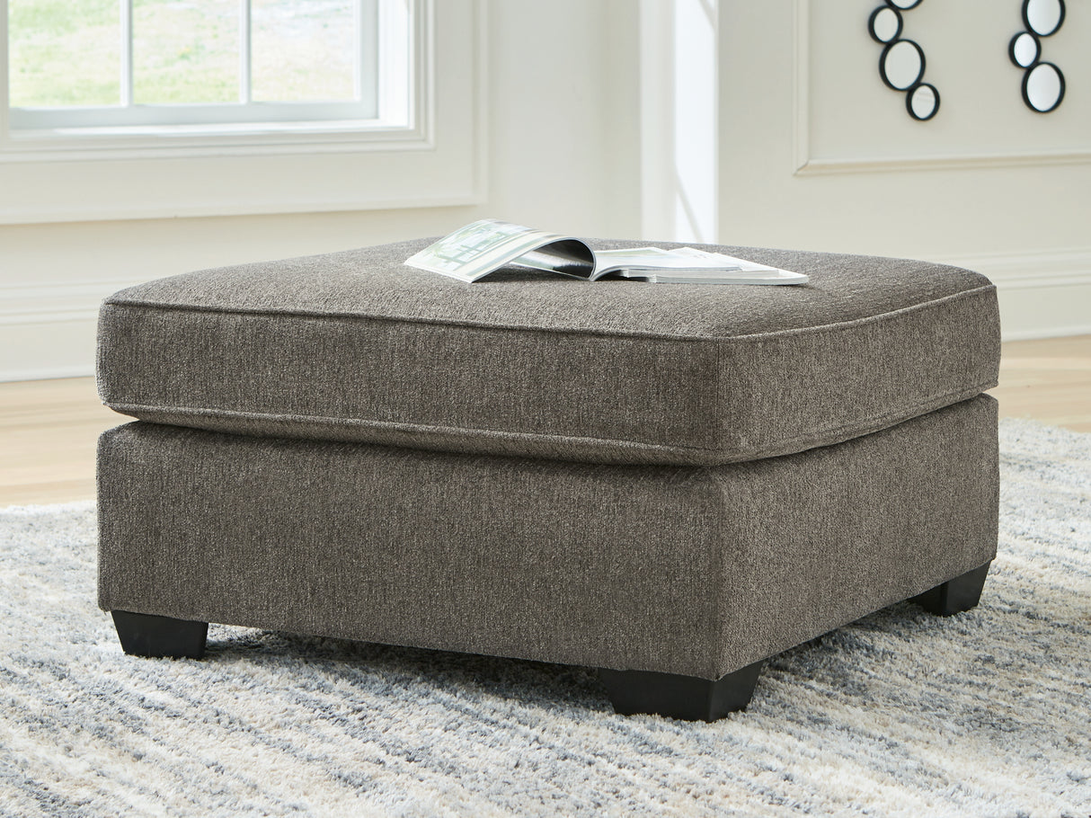 Olten Oversized Accent Ottoman (Color: Graphite)