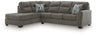 Olten 2-Piece Sectional with Chaise (Color: Graphite, Sectional Orientation: Left Arm Facing)