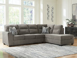 Olten 2-Piece Sectional with Chaise (Color: Graphite, Sectional Orientation: Right Arm Facing)
