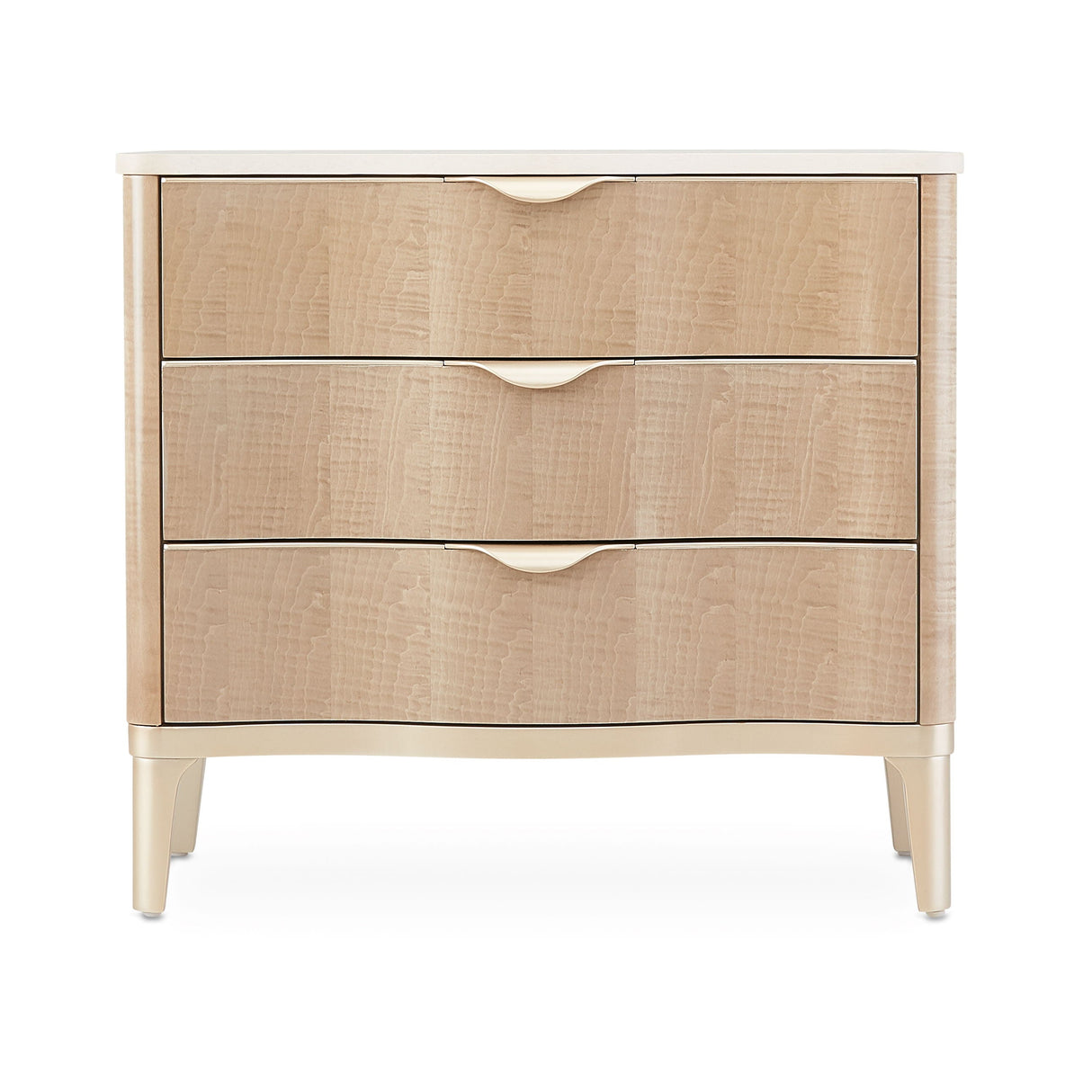 Malibu Crest - 3-Drawer Nightstand - Blush