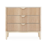 Malibu Crest - 3-Drawer Nightstand - Blush