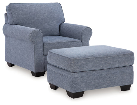 Carissa Manor 2-Piece Chair and Ottoman (Chair, Ottoman)