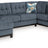Maxon Place 3-Piece Sectional with Chaise (Color: Navy, Sectional Orientation: Left Arm Facing)