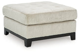 Maxon Place Oversized Accent Ottoman (Color: Stone)