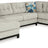 Maxon Place 3-Piece Sectional with Chaise (Color: Stone, Sectional Orientation: Left Arm Facing)