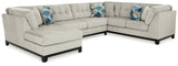 Maxon Place 3-Piece Sectional with Chaise (Color: Stone, Sectional Orientation: Left Arm Facing)