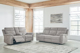 Barnsana 3-Piece Sofa, Loveseat and Recliner (Power Reclining Sofa, Power Reclining Loveseat with Console, Power Recliner)