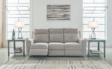 Barnsana Power Reclining Sofa (Color: Ash)