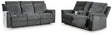 Barnsana 2-Piece Sofa and Loveseat (Power Reclining Sofa, Power Reclining Loveseat with Console)