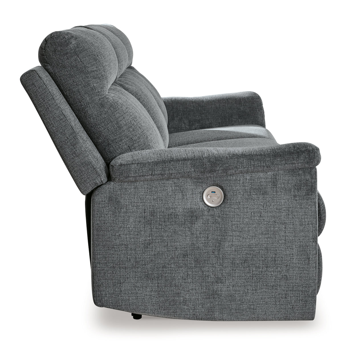 Barnsana Power Reclining Sofa (Color: Gravel)