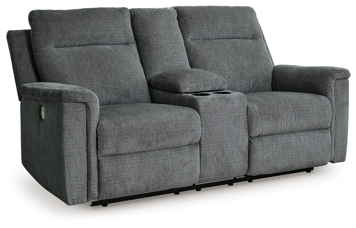 Barnsana 3-Piece Sofa, Loveseat and Recliner (Power Reclining Sofa, Power Reclining Loveseat with Console, Power Recliner)