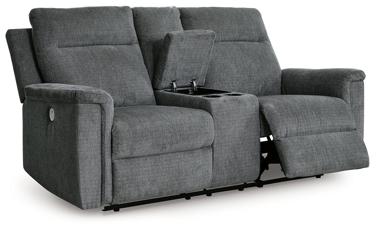 Barnsana 3-Piece Sofa, Loveseat and Recliner (Power Reclining Sofa, Power Reclining Loveseat with Console, Power Recliner)