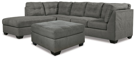 Pitkin 3-Piece Sectional with Ottoman (Left-Arm Facing Corner Chaise, Right-Arm Facing Sofa, Oversized Accent Ottoman)
