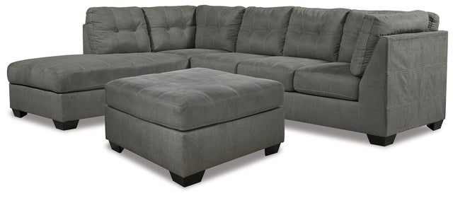 Pitkin 3-Piece Sectional with Ottoman (Left-Arm Facing Corner Chaise, Right-Arm Facing Sofa, Oversized Accent Ottoman)