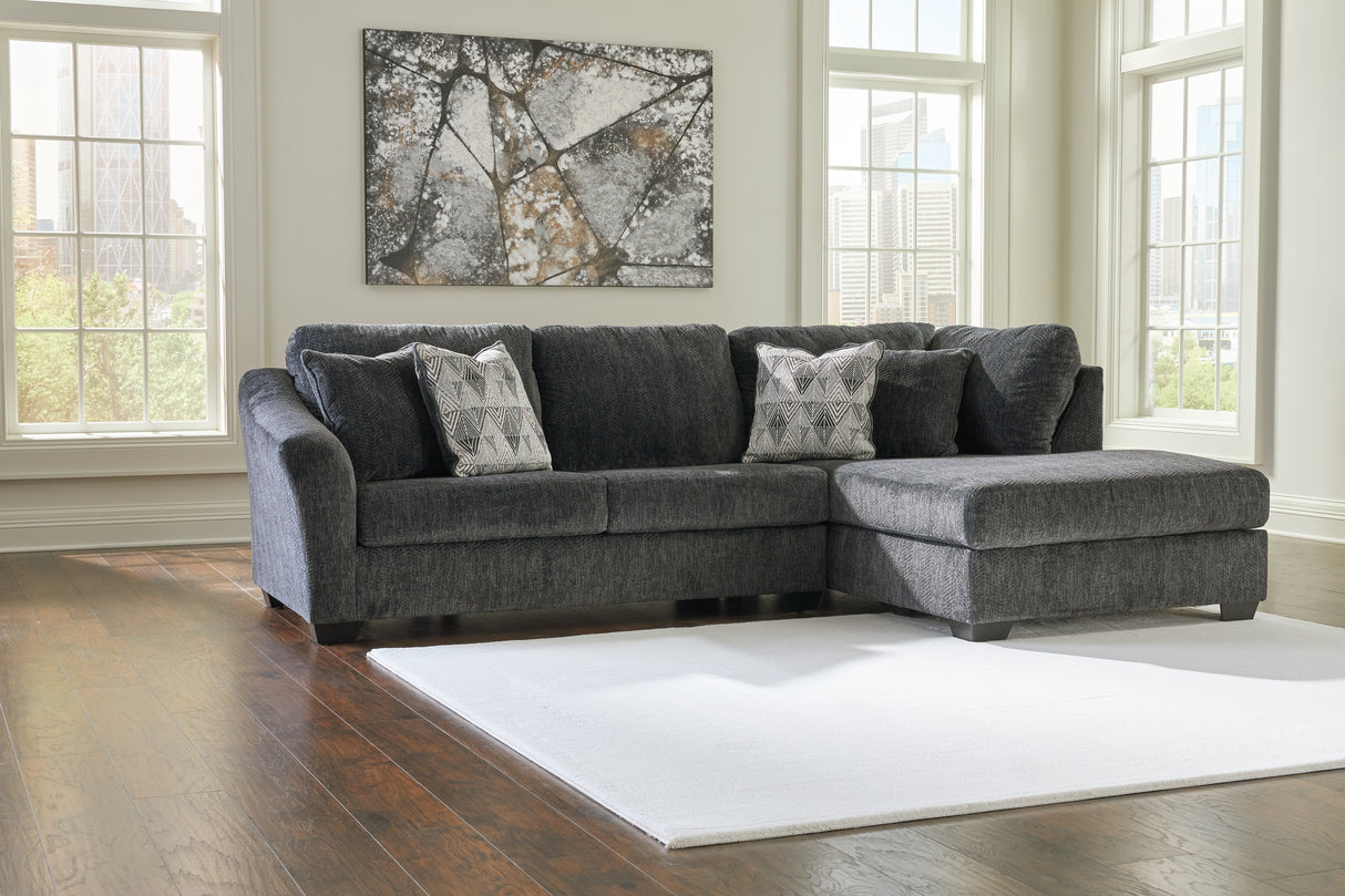 Biddeford 3-Piece Sectional with Ottoman (Right-Arm Facing Corner Chaise, Left-Arm Facing Sofa, Oversized Accent Ottoman)