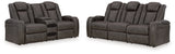 Fyne-Dyme 2-Piece Sofa and Loveseat (Power Reclining Sofa, Power Reclining Loveseat with Console)
