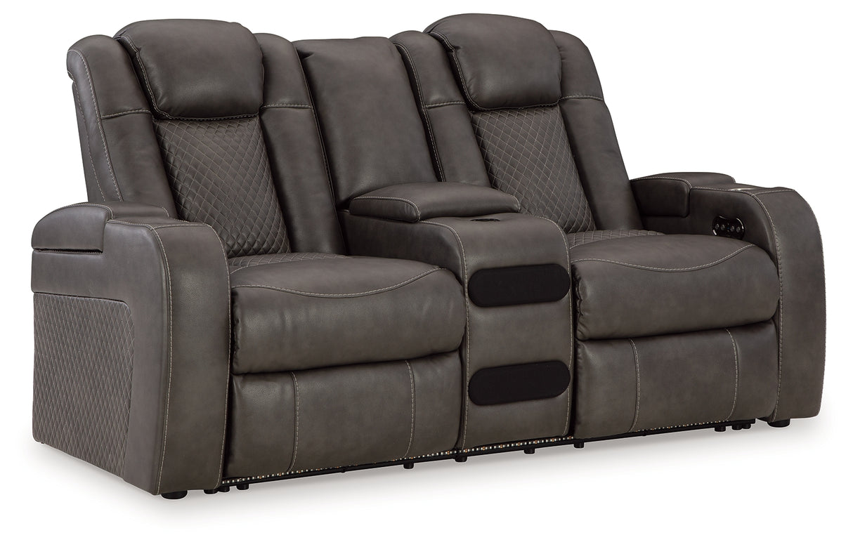 Fyne-Dyme 3-Piece Sofa, Loveseat and Recliner (Power Reclining Sofa, Power Reclining Loveseat with Console, Power Recliner)