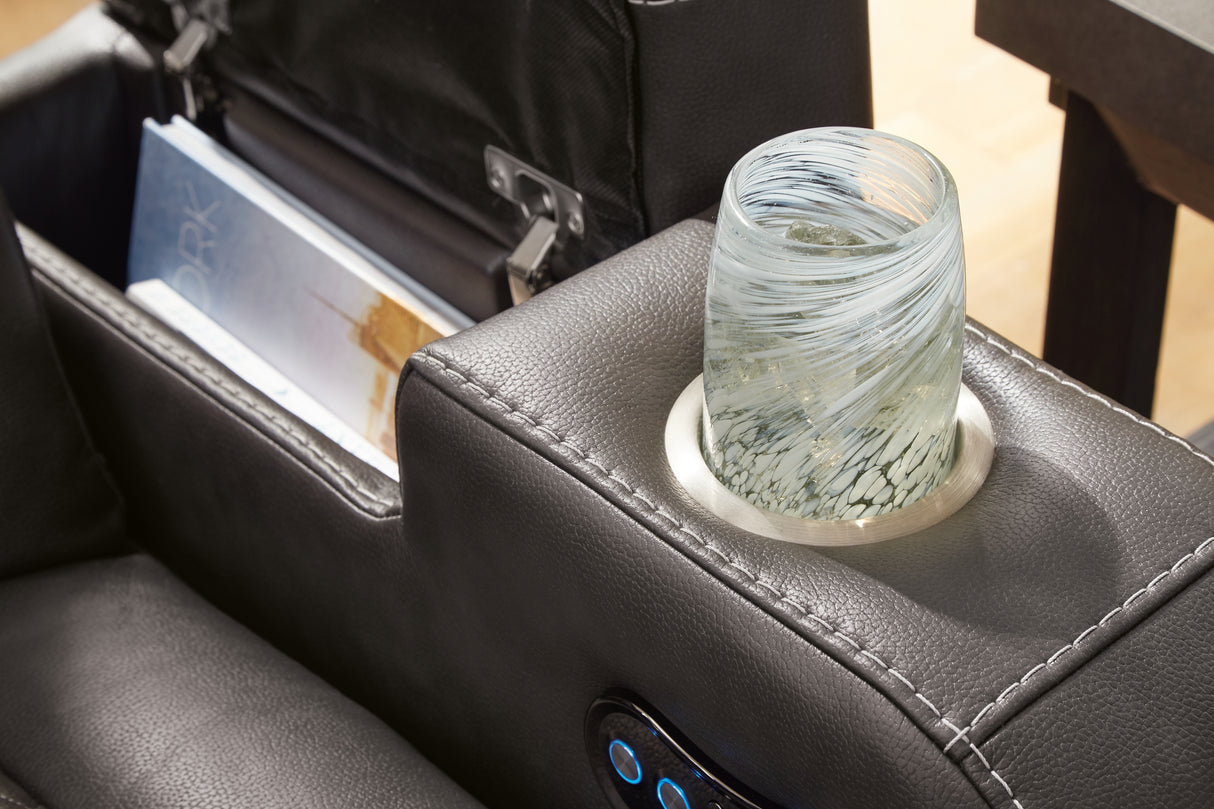 Fyne-Dyme 3-Piece Sofa, Loveseat and Recliner (Power Reclining Sofa, Power Reclining Loveseat with Console, Power Recliner)