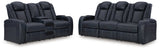 Fyne-Dyme 2-Piece Sofa and Loveseat (Power Reclining Sofa, Power Reclining Loveseat with Console)