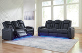 Fyne-Dyme 2-Piece Sofa and Loveseat (Power Reclining Sofa, Power Reclining Loveseat with Console)