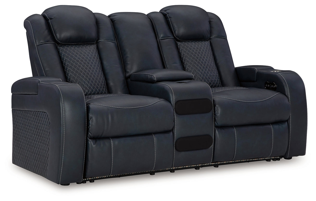 Fyne-Dyme 3-Piece Sofa, Loveseat and Recliner (Power Reclining Sofa, Power Reclining Loveseat with Console, Power Recliner)