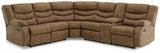 Partymate 3-Piece Sectional with Recliner (Left-Arm Facing Reclining Loveseat with Half Wedge, Right-Arm Facing Reclining Loveseat with Half Wedge Console, Recliner)
