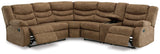 Partymate 3-Piece Sectional with Recliner (Left-Arm Facing Reclining Loveseat with Half Wedge, Right-Arm Facing Reclining Loveseat with Half Wedge Console, Recliner)