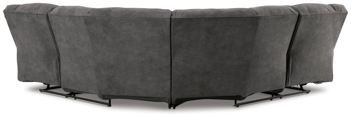 Partymate 2-Piece Reclining Sectional (Color: Slate)