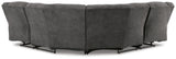 Partymate 2-Piece Reclining Sectional (Color: Slate)
