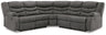Partymate 2-Piece Reclining Sectional (Color: Slate)