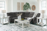 Partymate 2-Piece Reclining Sectional (Color: Slate)