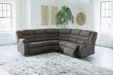 Partymate 2-Piece Reclining Sectional (Color: Slate)