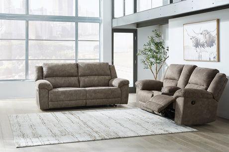 Laresview 2-Piece Sofa and Loveseat (Reclining Sofa, Reclining Loveseat with Console)