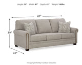 Gaelon 4-Piece Sofa, Loveseat, Chair and Ottoman (Sofa, Loveseat, Chair, Ottoman)