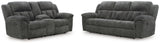 Frohn 2-Piece Sofa and Loveseat (Reclining Sofa, Reclining Loveseat with Console)