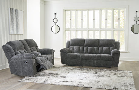 Frohn 2-Piece Sofa and Loveseat (Reclining Sofa, Reclining Loveseat with Console)